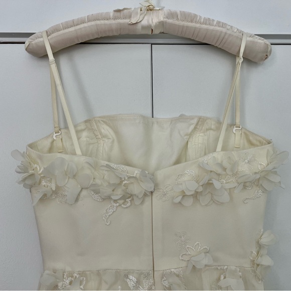 Helsi Audrey Square-Neck Floral Appliqué Sheer Midi Dress - Size XS - Picture 8 of 16